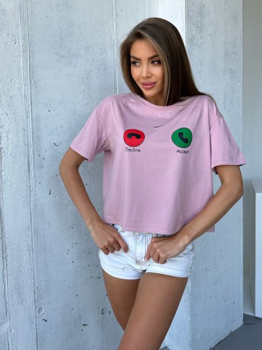 Футболка ISSA Plus модель WN20-505_pink Фото