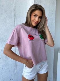 Футболка ISSA Plus модель WN20-505_pink Фото