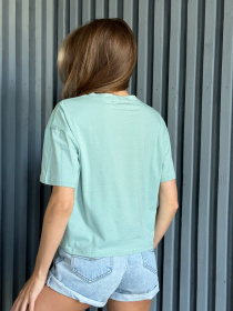 Футболка ISSA Plus модель WN20-506_turquoise Фото