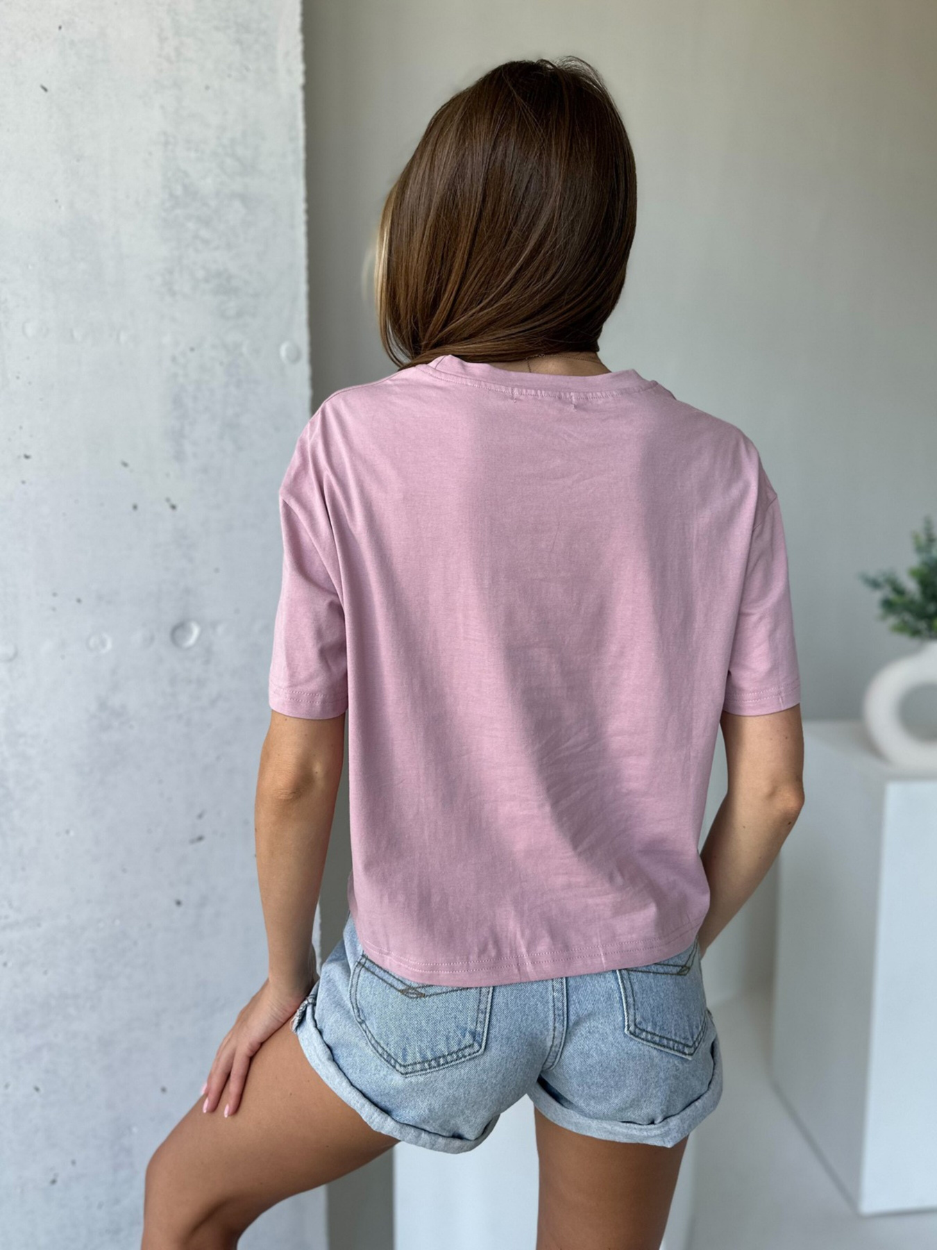 Футболка ISSA Plus модель WN20-506_pink Фото