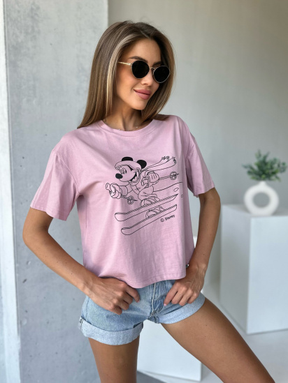 Футболка ISSA Plus модель WN20-506_pink - фото