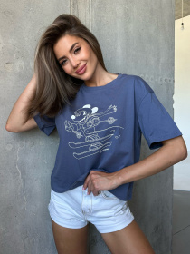 Футболка ISSA Plus модель WN20-506_blue Фото