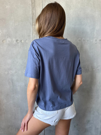 Футболка ISSA Plus модель WN20-506_blue — фото 3 - INTERTOP