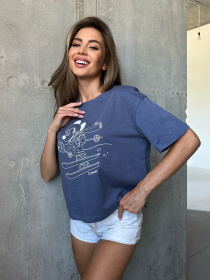 Футболка ISSA Plus модель WN20-506_blue Фото