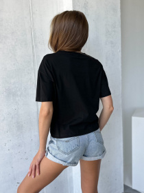 Футболка ISSA Plus модель WN20-506_black Фото