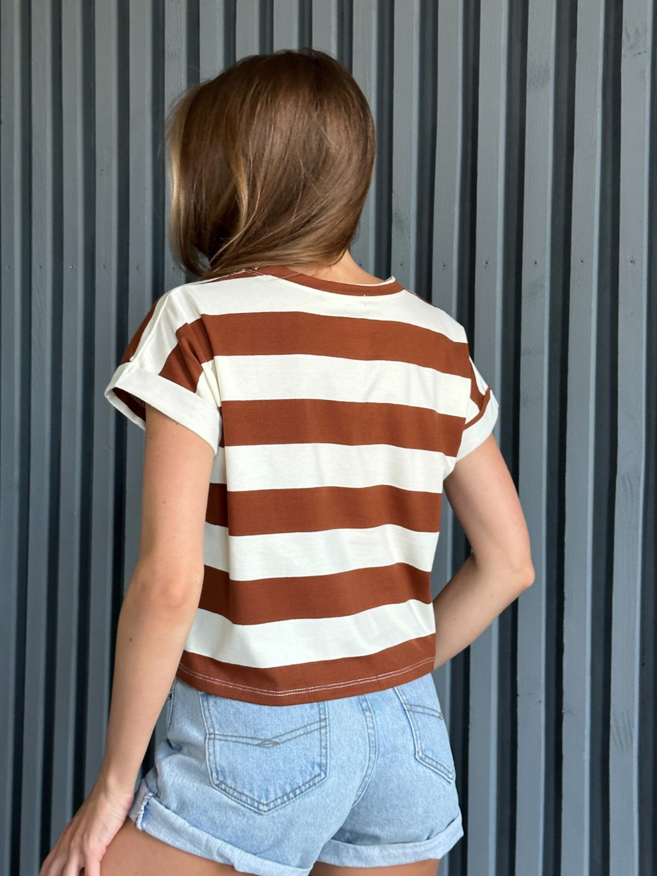 Футболка ISSA Plus модель WN20-509_brown Фото