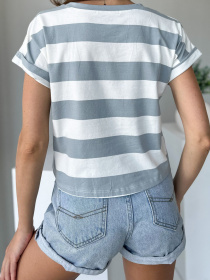 Футболка ISSA Plus модель WN20-509_grey Фото