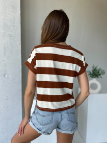 Футболка ISSA Plus модель WN20-511_brown Фото