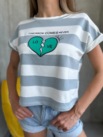 Футболка ISSA Plus модель WN20-511_grey Фото