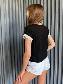 Футболка ISSA Plus модель WN20-512_black Фото