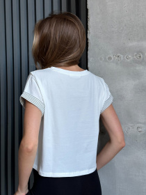 Футболка ISSA Plus модель WN20-513_white Футболка ISSA Plus модель WN20-513_white Фото