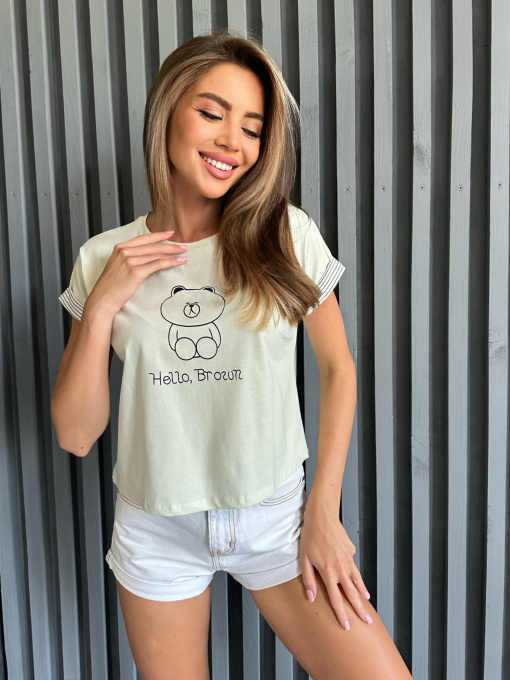 Футболка ISSA Plus модель WN20-513_mint Фото