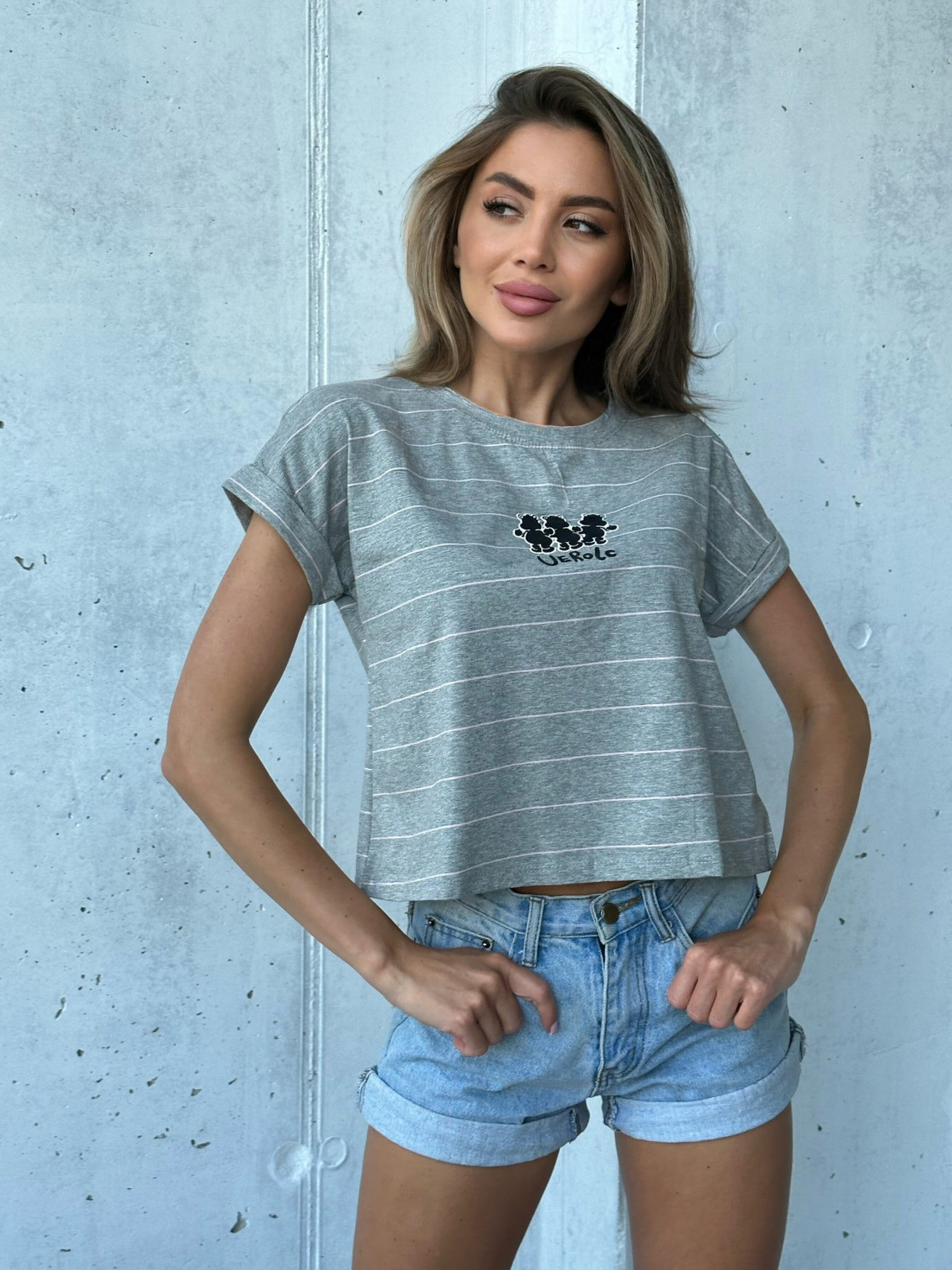 Футболка ISSA Plus модель WN20-515_grey Фото