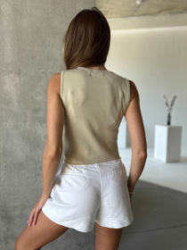 Майка ISSA Plus модель WN20-518_beige Фото