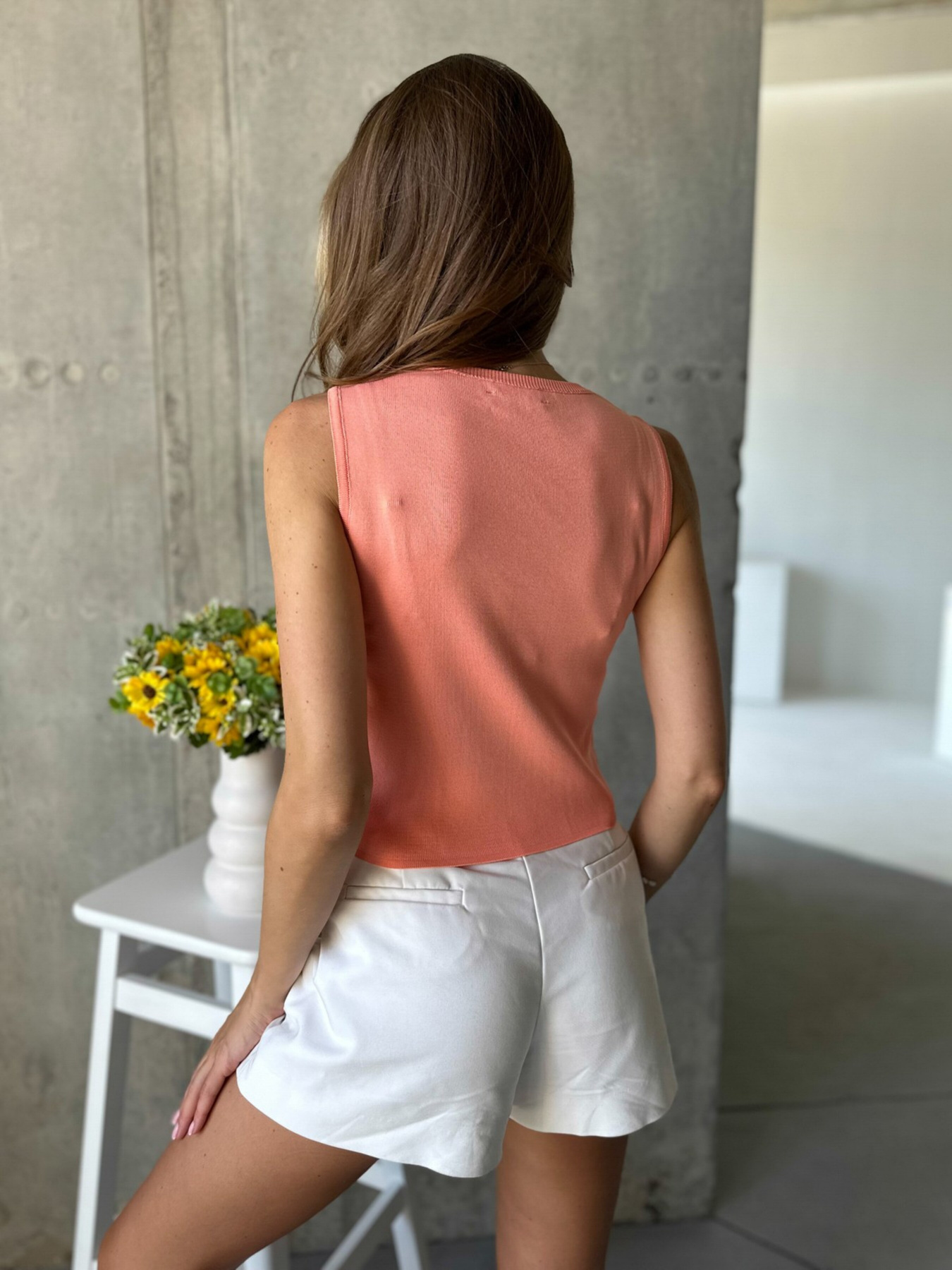 Майка ISSA Plus модель WN20-518_coral Фото