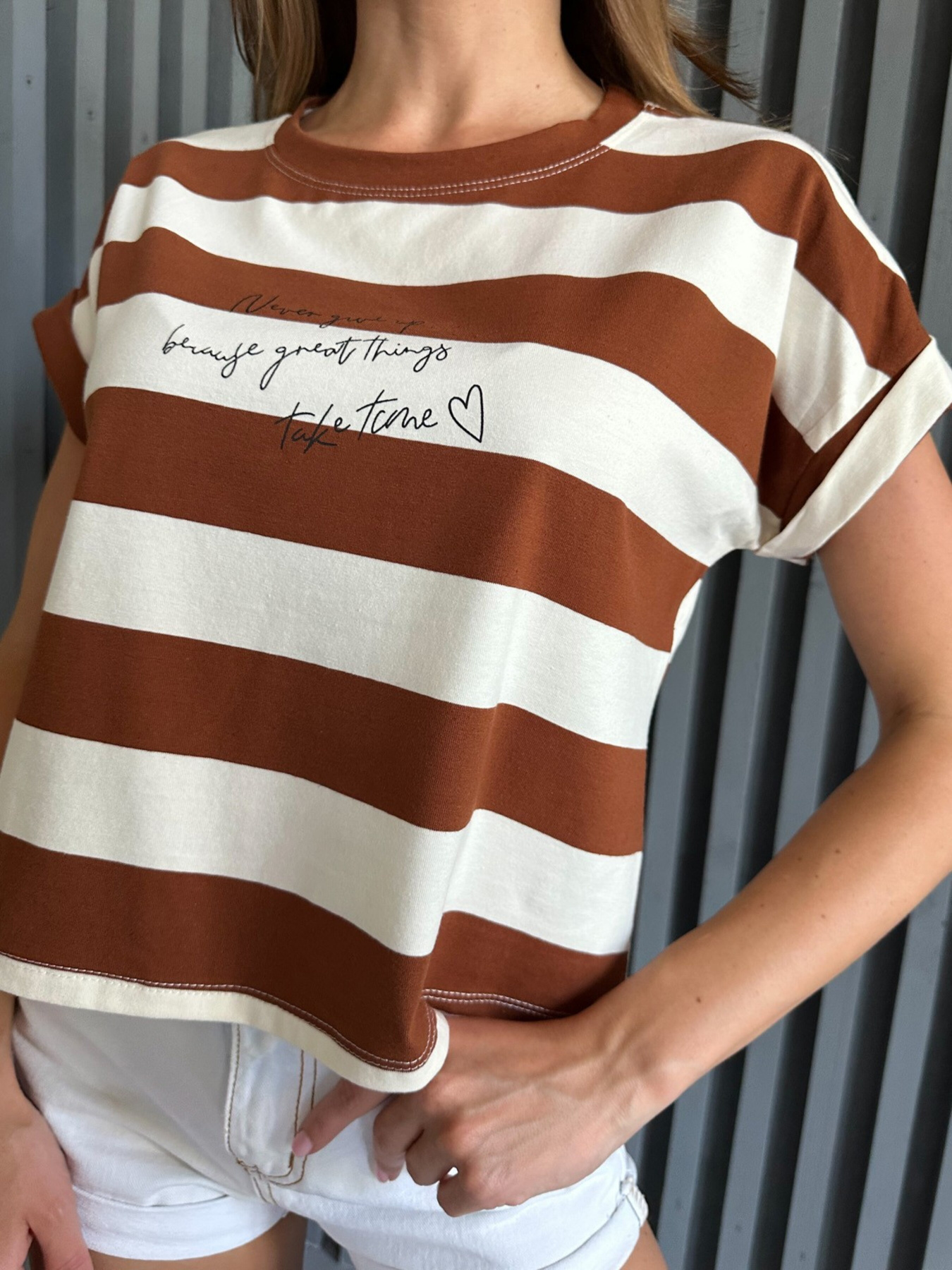 Футболка ISSA Plus модель WN20-525_brown Фото