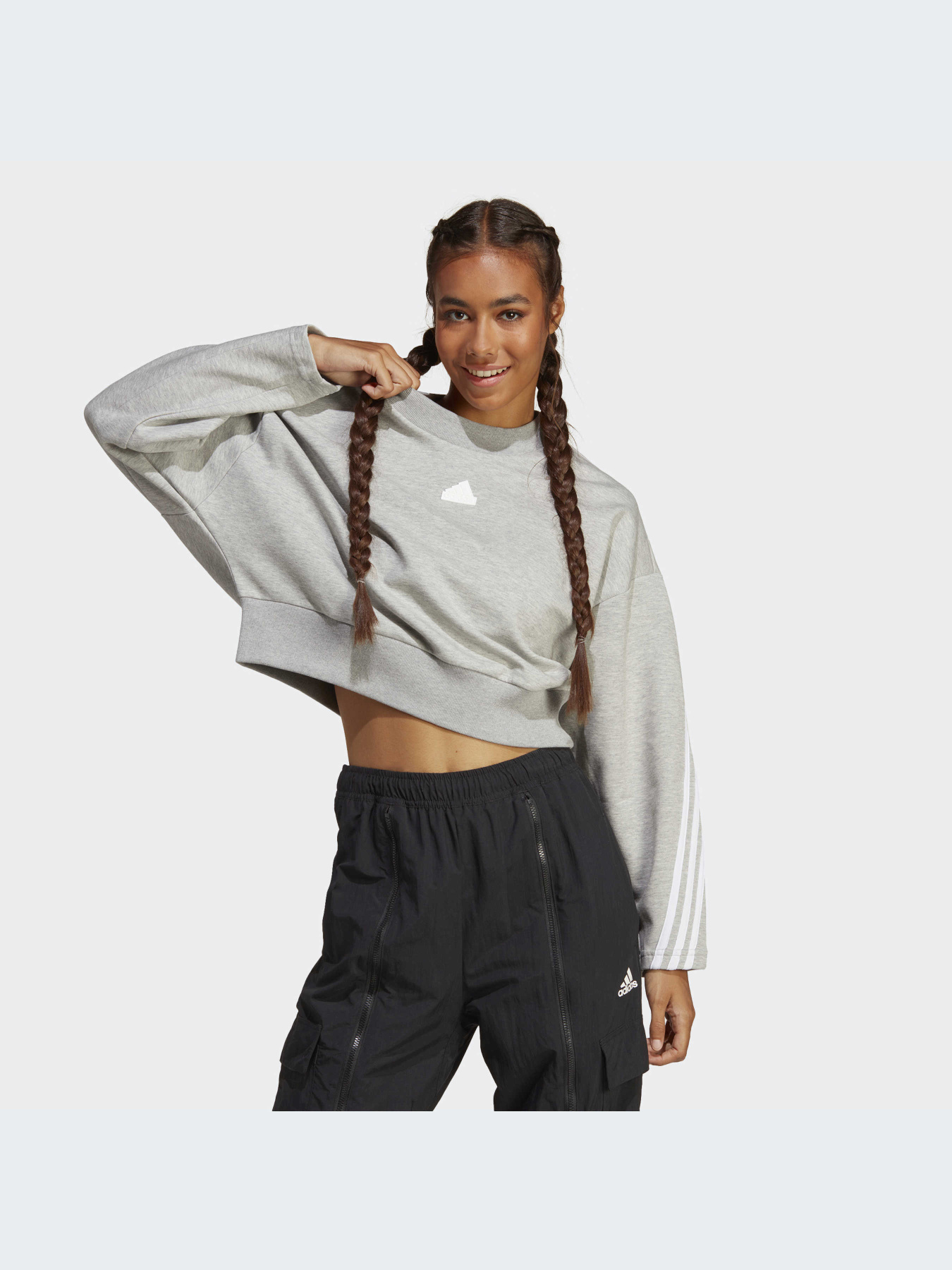 Світшот Adidas 3 Stripes модель IB8496 Фото