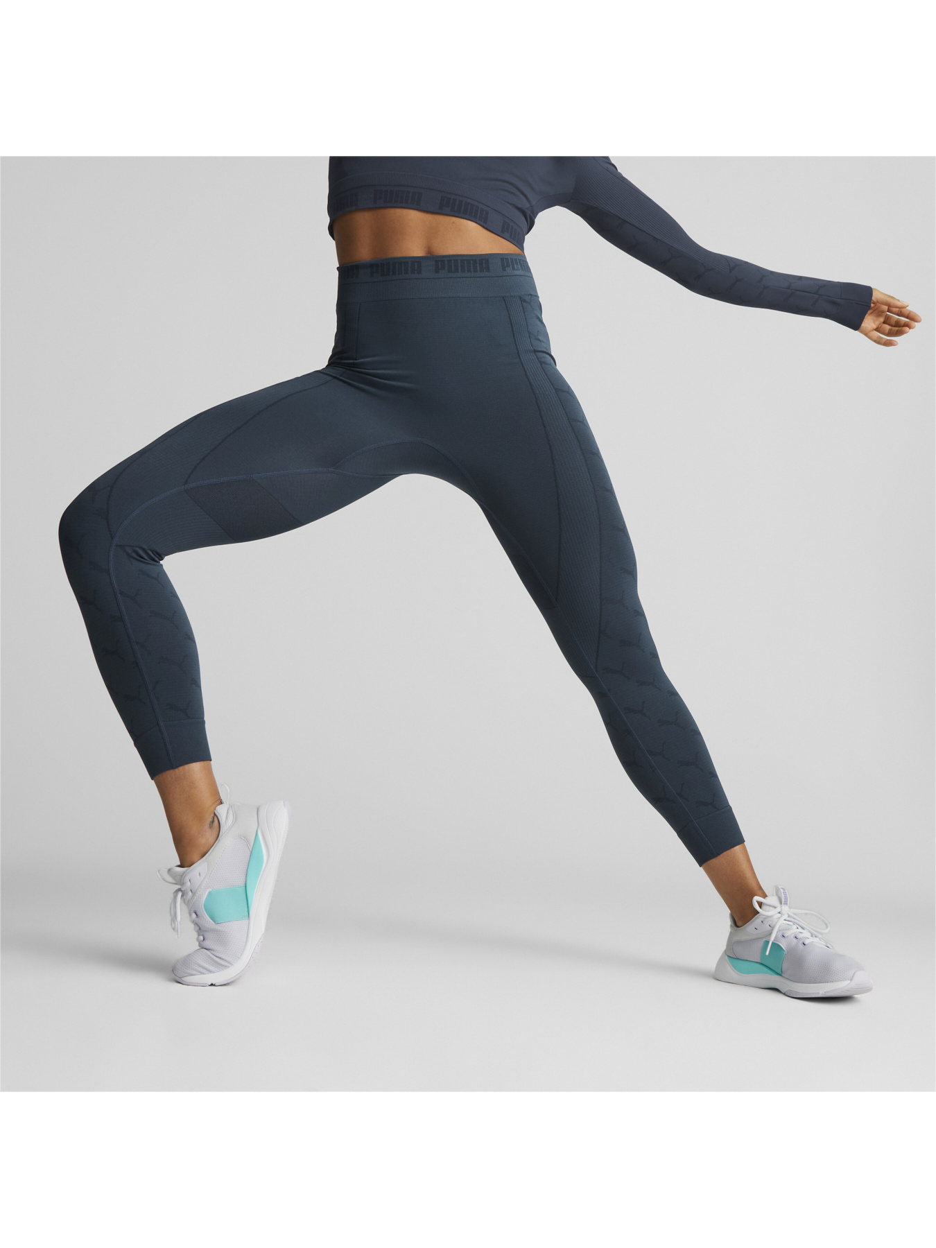 Леггинсы спортивные PUMA Evoknit 7/8 Tights модель 673094 Фото