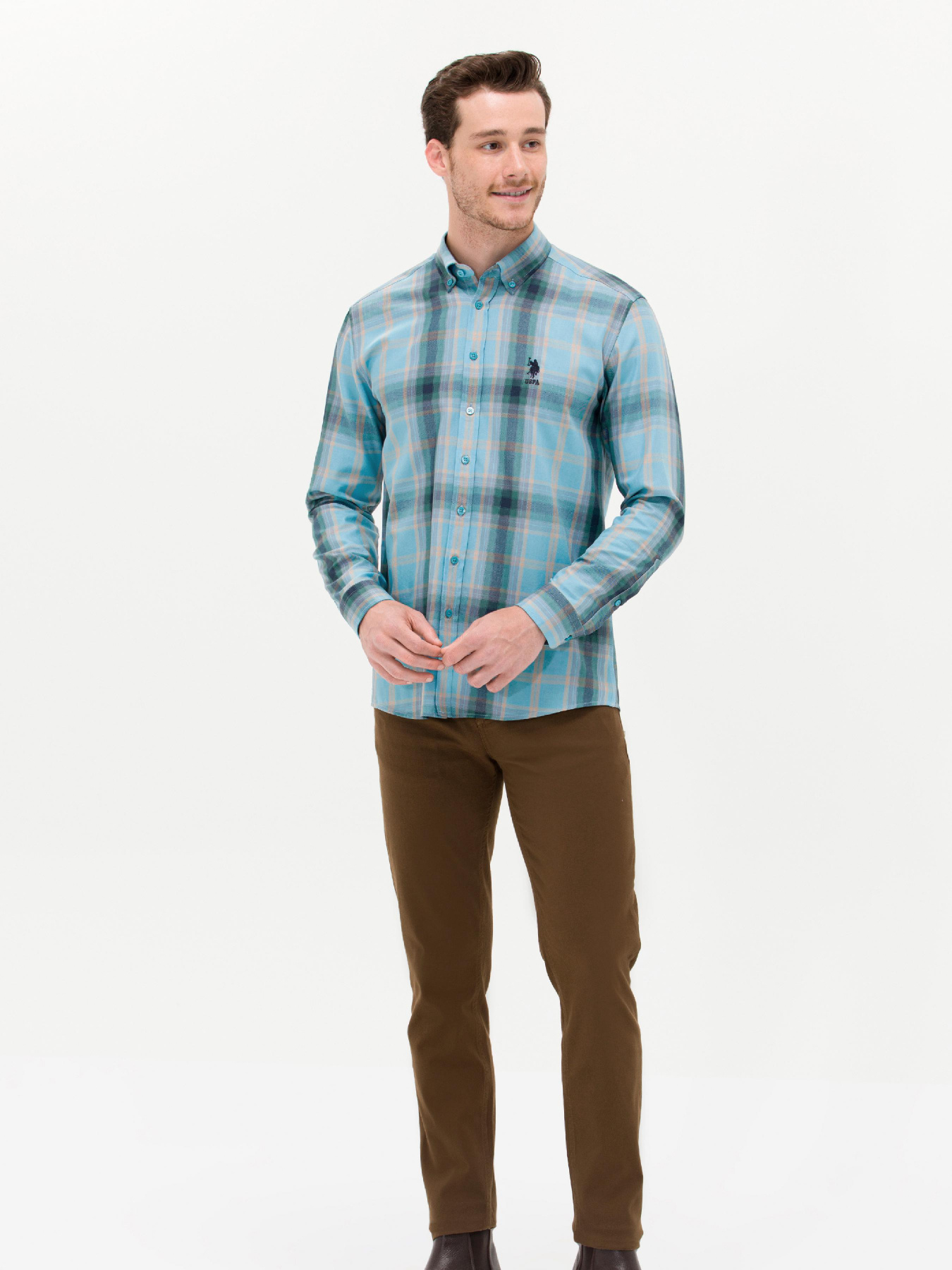 Рубашка US Polo модель G081GL004.000.1450200.VR036 Фото