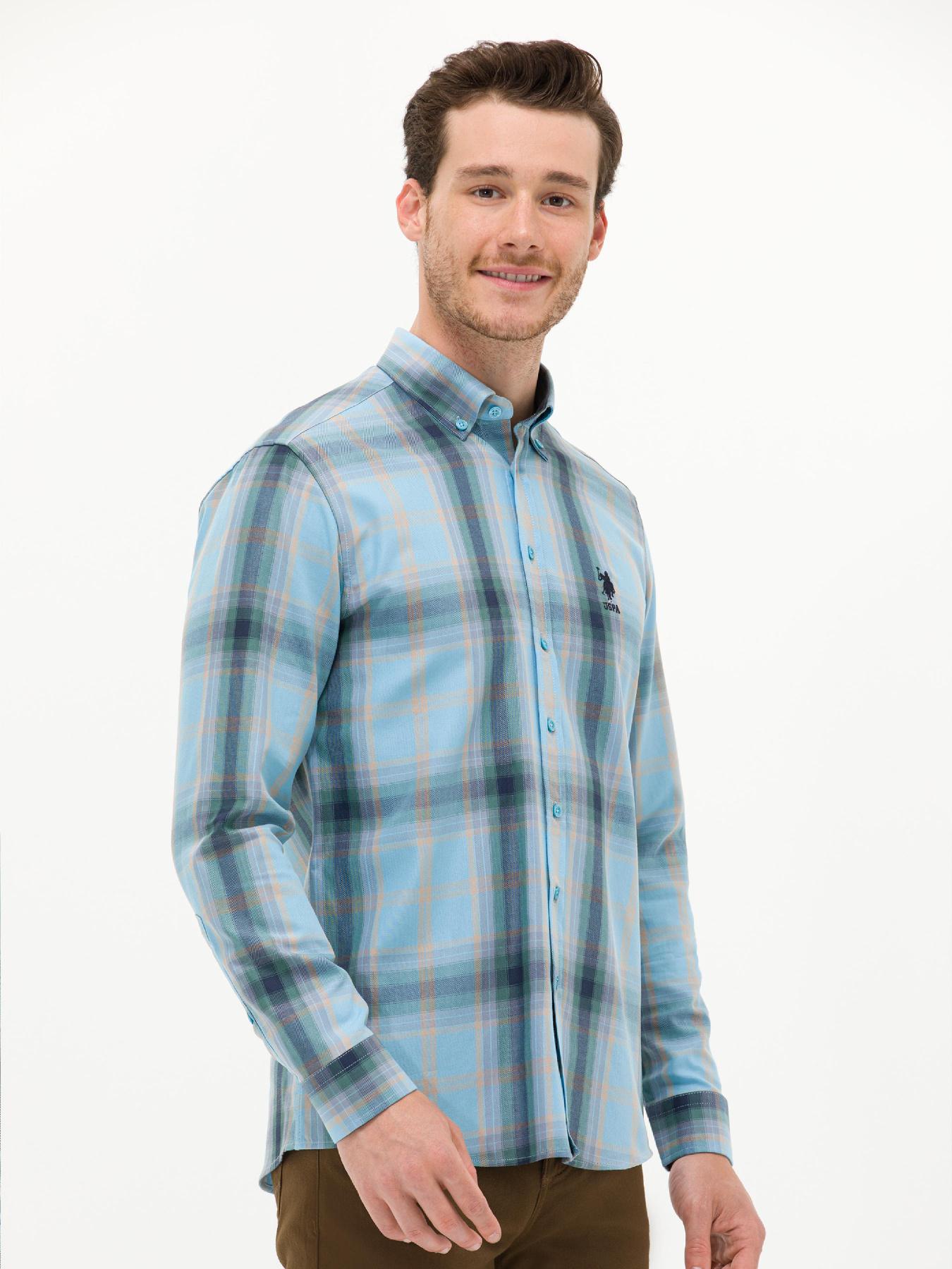 Рубашка повседневная US Polo модель G081GL004.000.1450200.VR036 Рубашка повседневная US Polo модель G081GL004.000.1450200.VR036 Фото