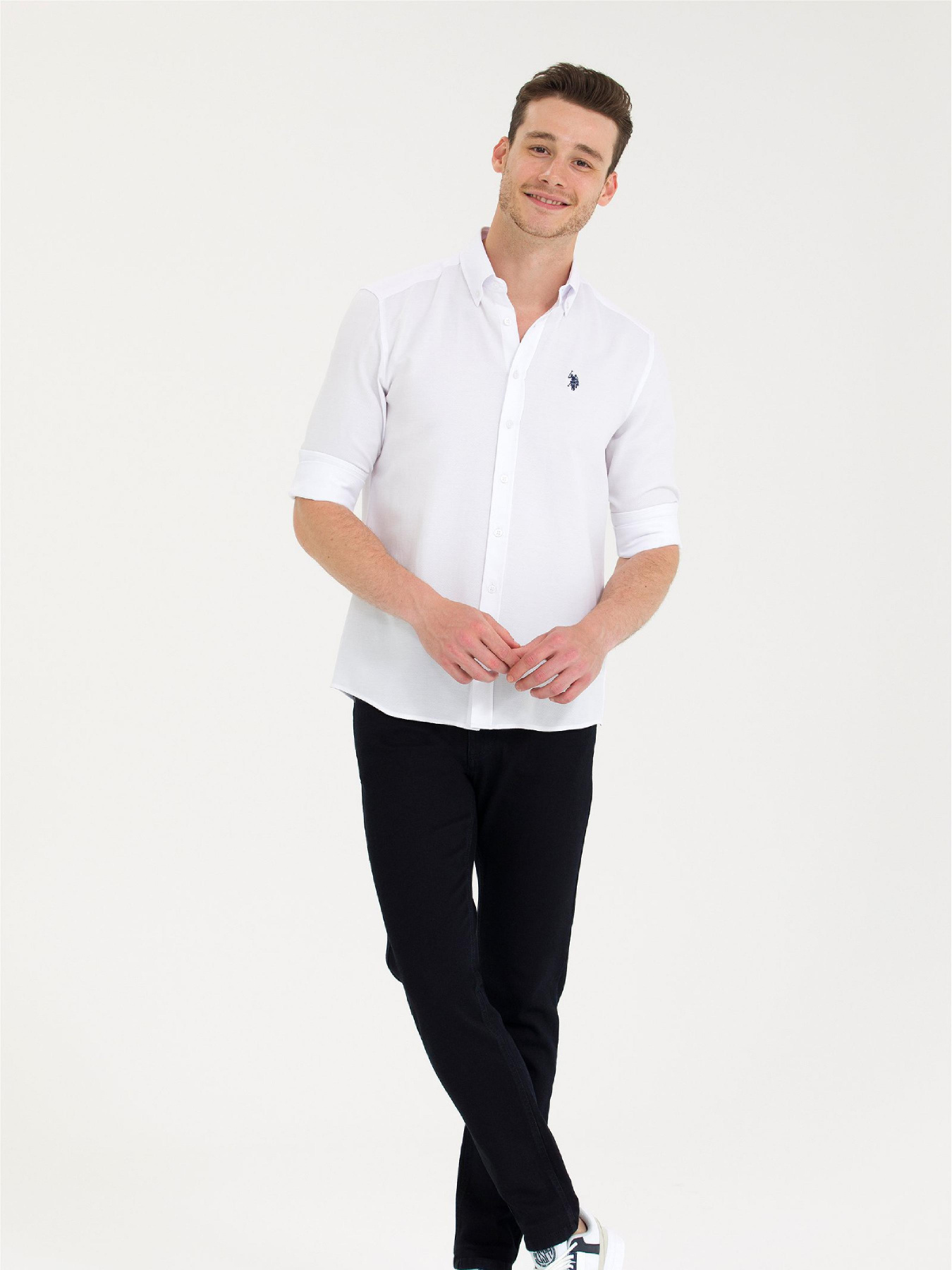 Зауженные джинсы US Polo модель USPAINT.1602137.DN0022 Фото