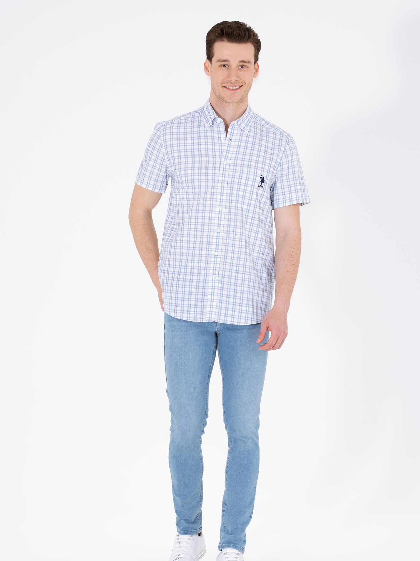 Рубашка US Polo модель G081GL004.000.1584224.VR033 Фото