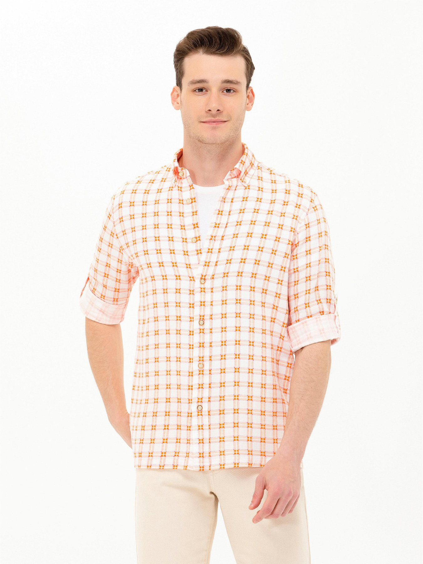 Рубашка повседневная US Polo модель G081SZ004.000.1573353.VR031 Фото