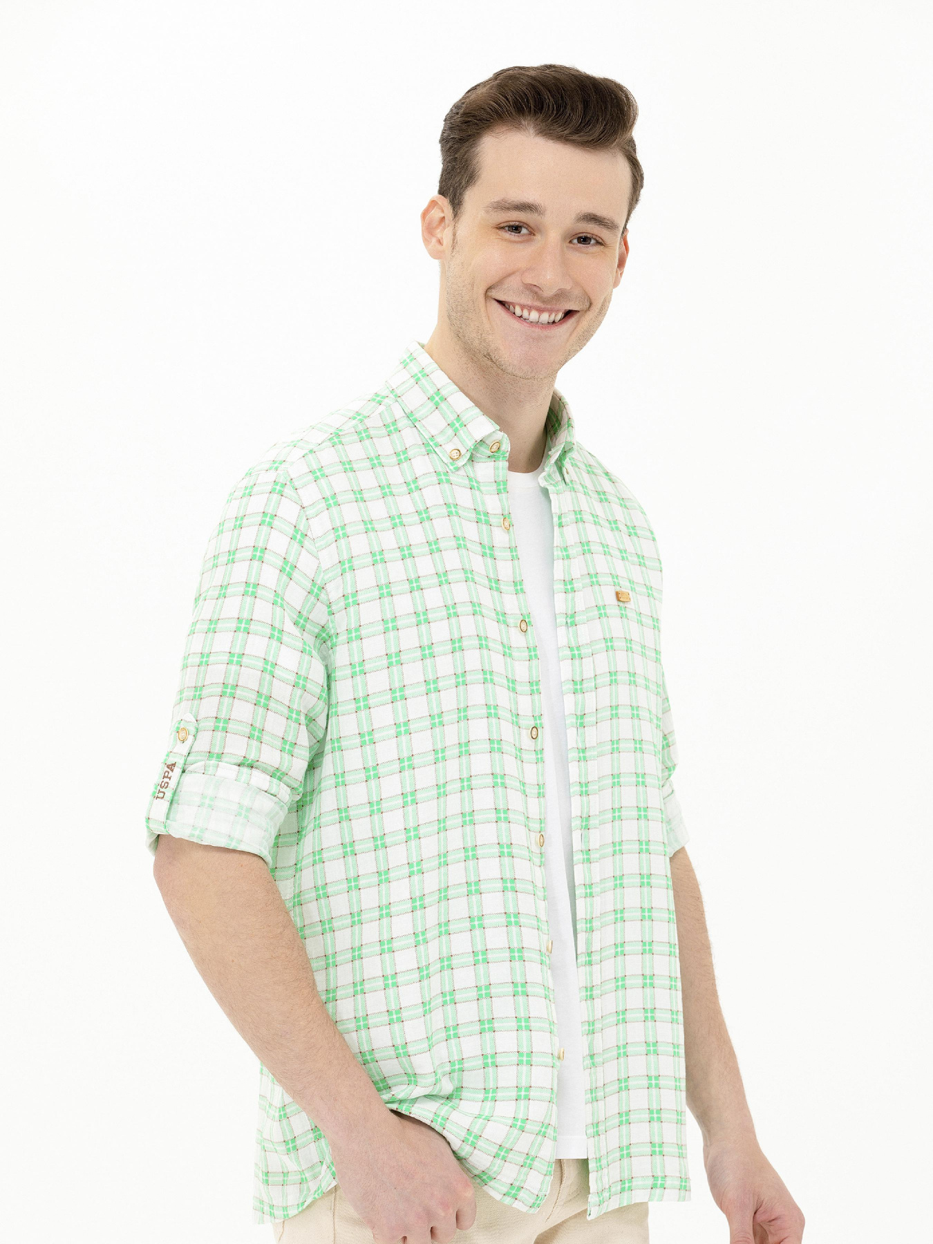 Рубашка повседневная US Polo модель G081SZ004.000.1573353.VR083 Фото