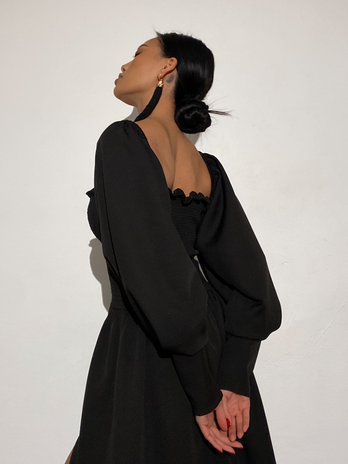 Платье макси Jadone Fashion модель Suknya_Dilara_chorniy Фото