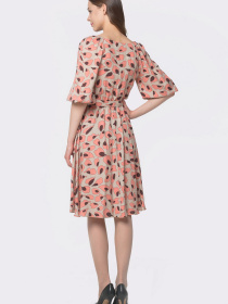 Сукня міді CAT ORANGE модель 5641 Сукня міді CAT ORANGE модель 5641 Фото