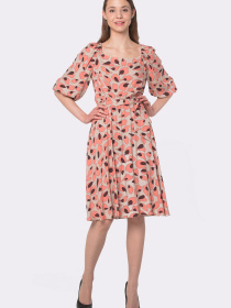 Сукня міді CAT ORANGE модель 5641 Сукня міді CAT ORANGE модель 5641 Фото