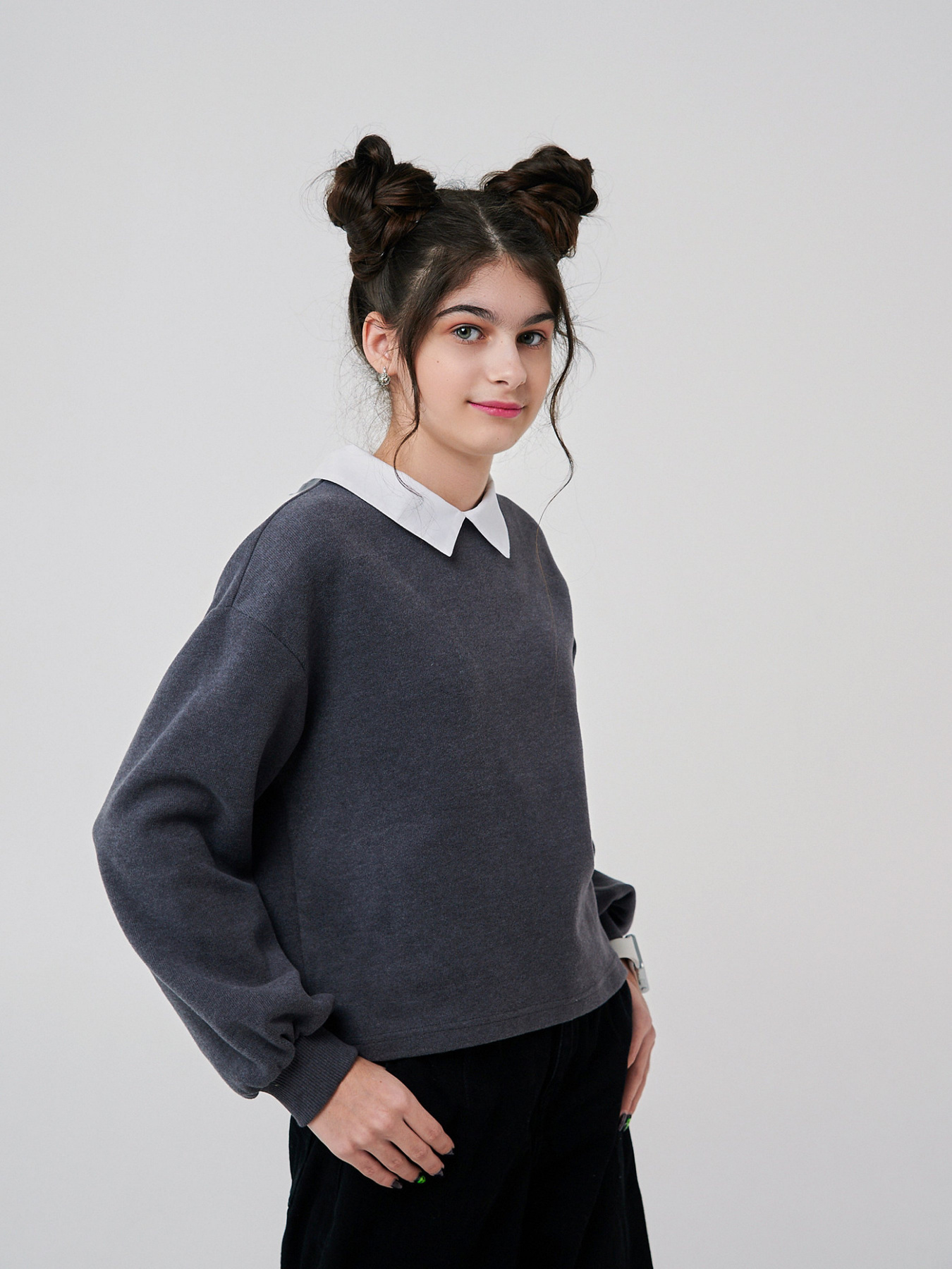 Джемпер SMIL модель smil_116610-temno-seryj Фото