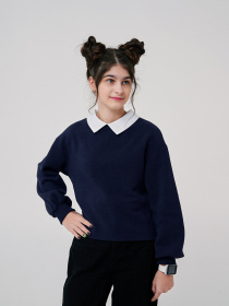 Джемпер SMIL модель smil_116610-temno-sinij Джемпер SMIL модель smil_116610-temno-sinij Фото