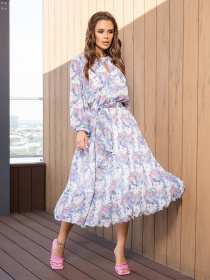 Платье миди ISSA Plus модель 14107_multicolor Фото