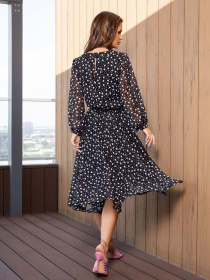 Сукня міді ISSA Plus модель 14108_black Фото