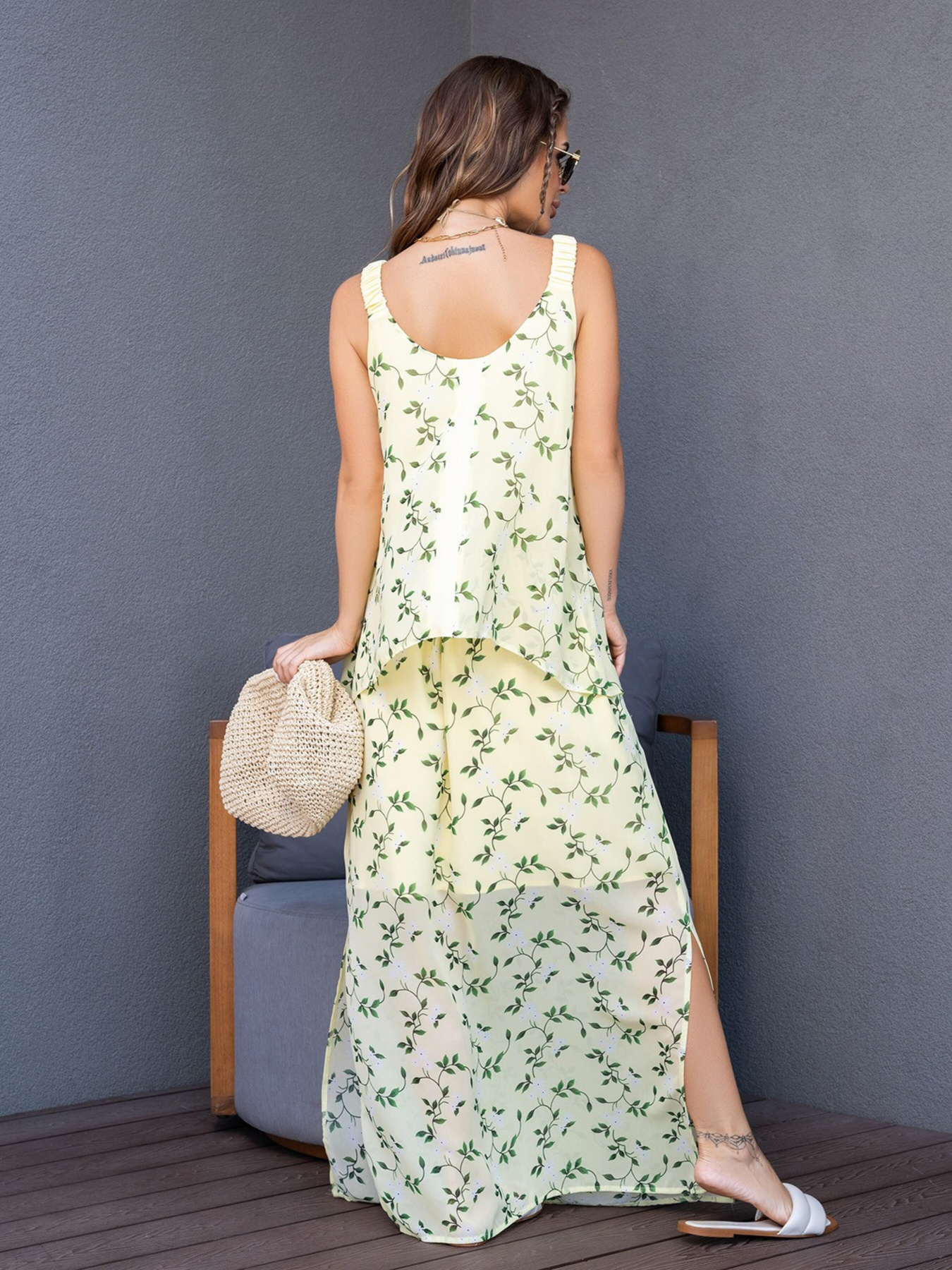 Сарафан ISSA Plus модель 14109_yellow Фото