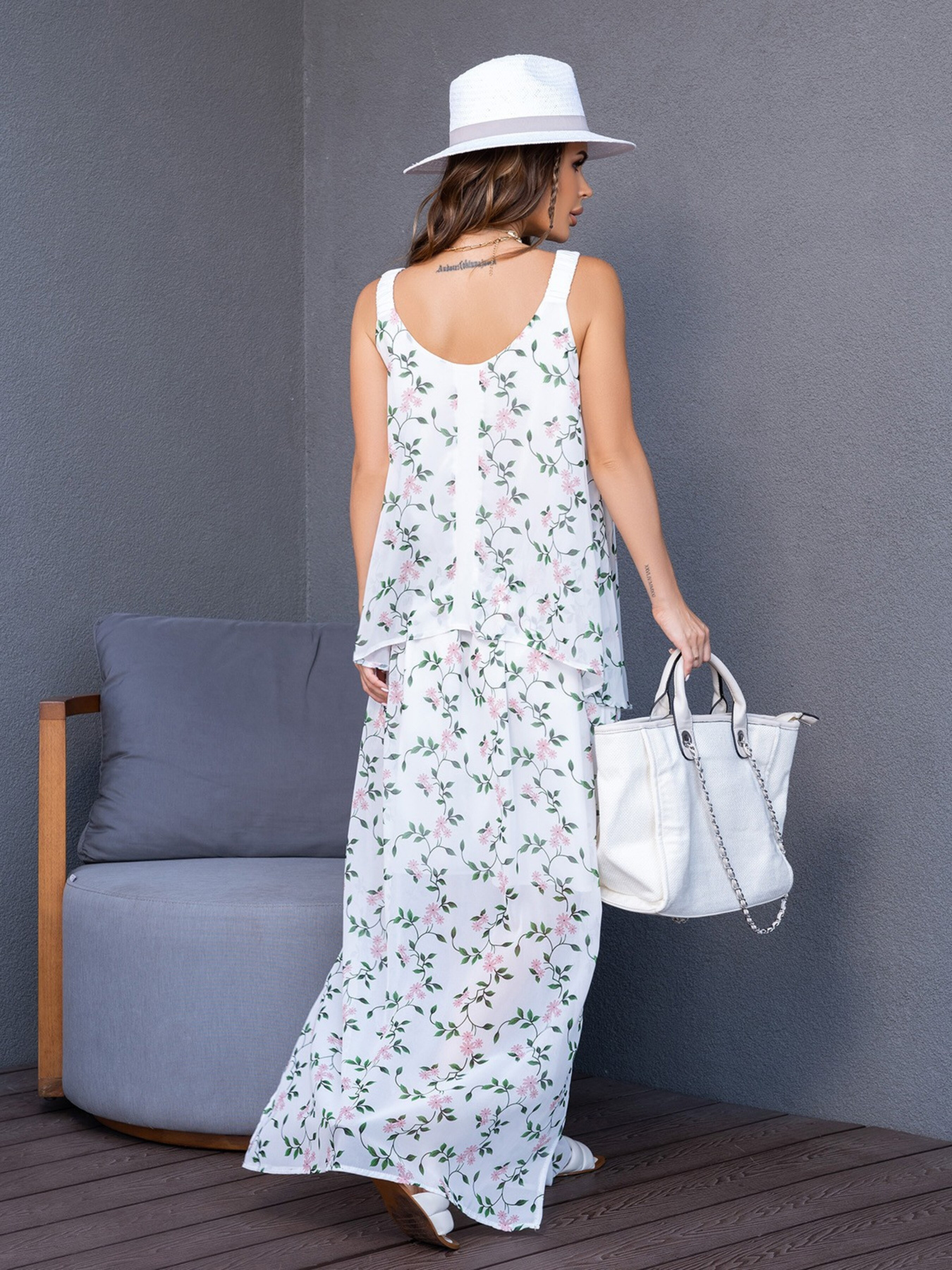 Сарафан ISSA Plus модель 14109_milky Сарафан ISSA Plus модель 14109_milky Фото