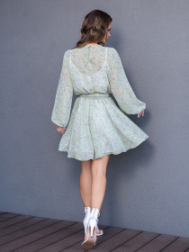 Платье мини ISSA Plus модель 14115_olive Фото