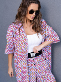 Повседневный костюм ISSA Plus модель 14119_multicolor Фото