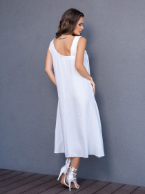 Сарафан ISSA Plus модель 14123_milky Фото