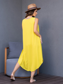 Сарафан ISSA Plus модель 14124_mustard Сарафан ISSA Plus модель 14124_mustard Фото