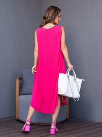 Сарафан ISSA Plus модель 14124_crimson Сарафан ISSA Plus модель 14124_crimson Фото