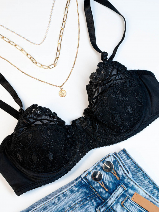 Бюстгальтер ISSA Plus модель BL2-655_black Фото