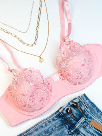 Бюстгальтер ISSA Plus модель BL2-667_pink Бюстгальтер ISSA Plus модель BL2-667_pink Фото