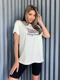 Футболка ISSA Plus модель WN20-501_beige Фото