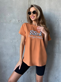 Футболка ISSA Plus модель WN20-501_terracotta Фото