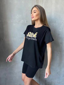 Футболка ISSA Plus модель WN20-501_black Фото