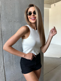 Майка ISSA Plus модель WN20-517_milky Фото