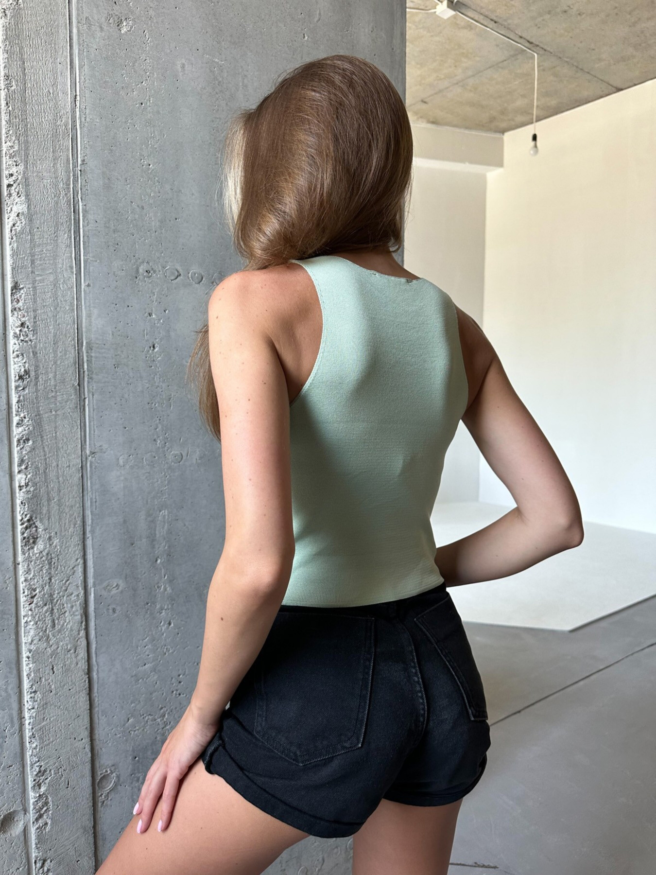 Майка ISSA Plus модель WN20-517_mint Майка ISSA Plus модель WN20-517_mint Фото