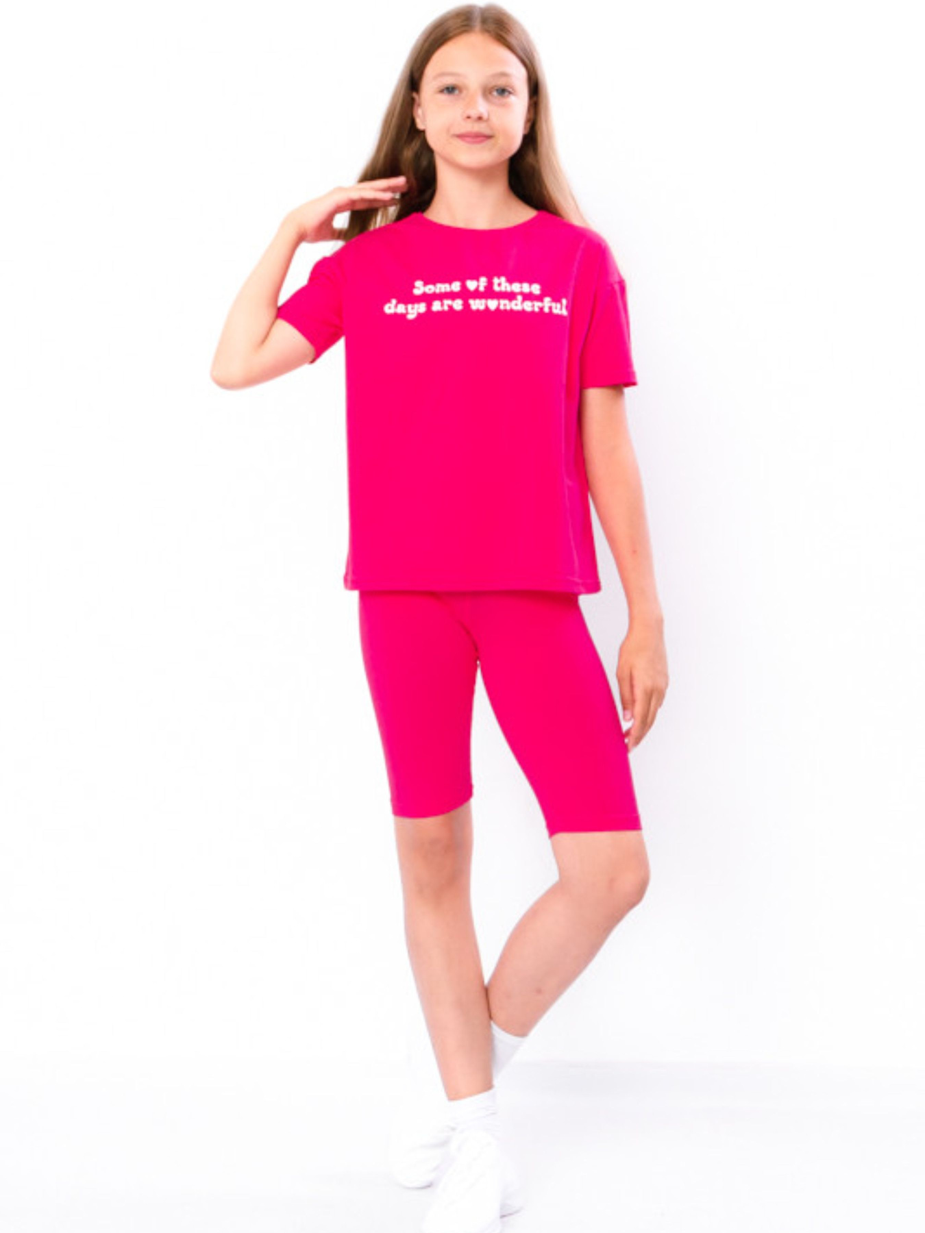 Костюм Носи своє модель 6337-036-33-1-svtlo-malinovij-nadpis Фото